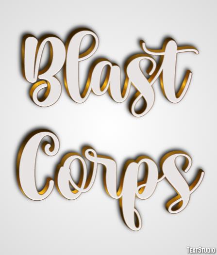 Blast Corps Effet de Texte