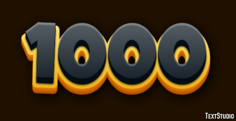 1000 Effetto testo