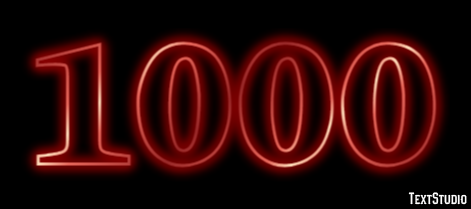 1000 Text Effect