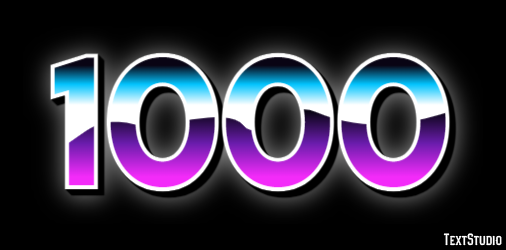 1000 Effetto testo