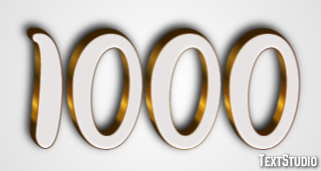 1000 Effetto testo