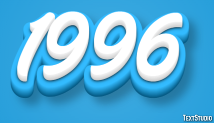 1996 Text Effect