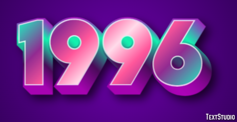 1996 Text Effect