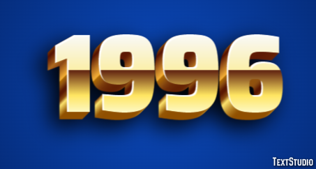 1996 Text Effect