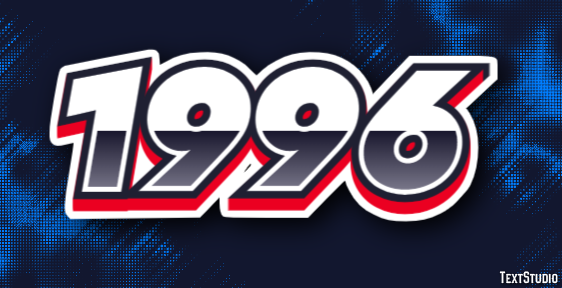 1996 Text Effect