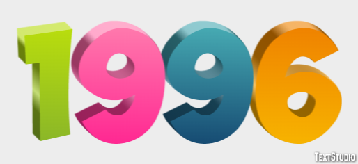 1996 Text Effect