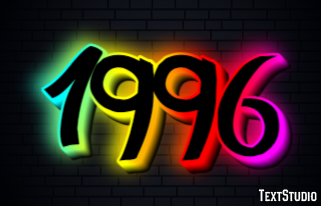 1996 Text Effect