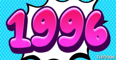 1996 Text Effect