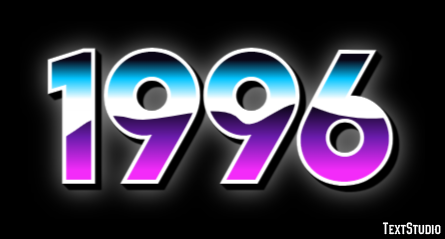 1996 Text Effect