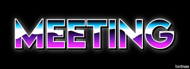 Meeting Эффект текста