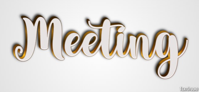 Meeting Efeito de texto