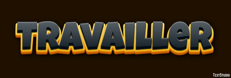 Travailler Эффект текста