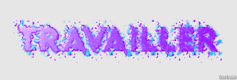 Travailler Effet de texte