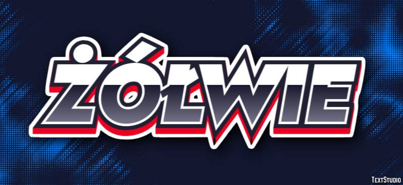 żółwie Efekt tekstowy