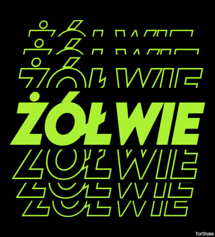 żółwie Efekt tekstowy