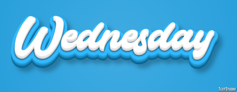 Wednesday Efekt tekstowy