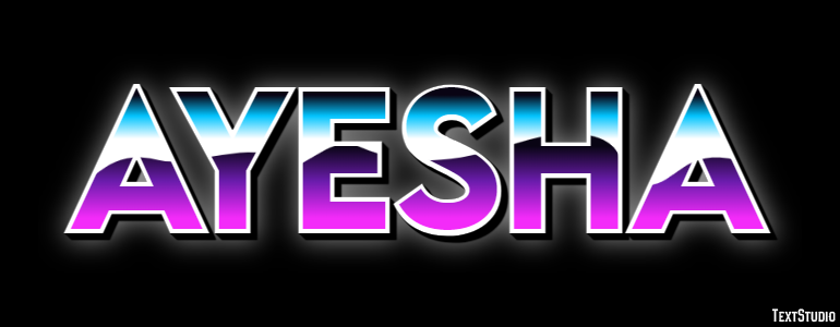 Ayesha Texteffekt