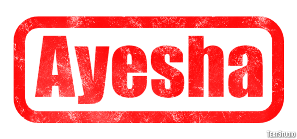 Ayesha Texteffekt