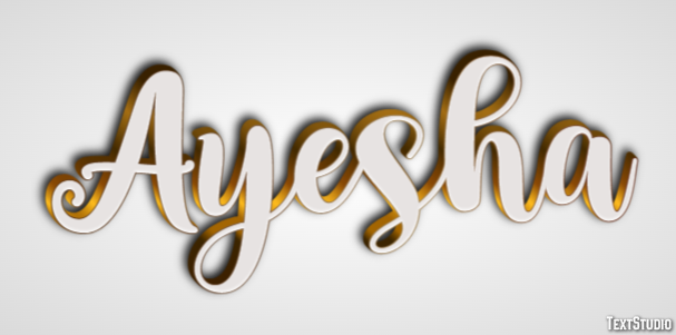 Ayesha Effet de Texte