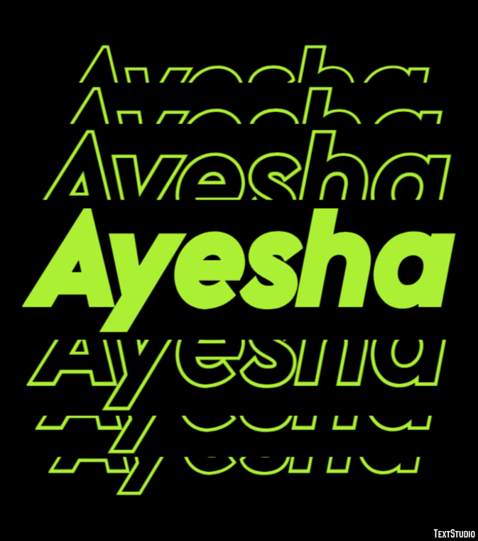 Ayesha Texteffekt