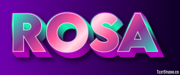 Rosa Effetto testo