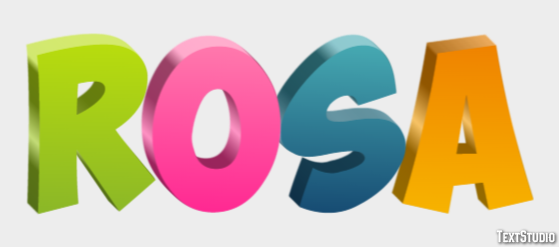 Rosa Effetto testo