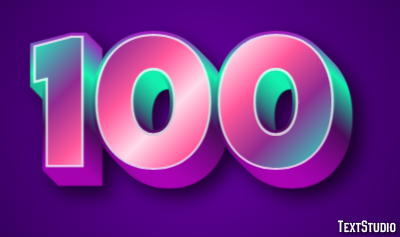 100 Effetto testo