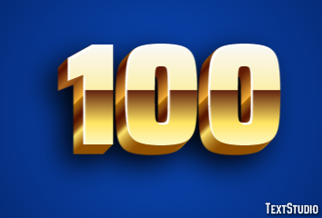 100 Effetto testo