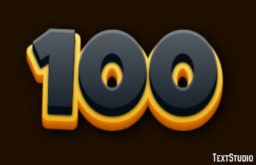 100 Effetto testo