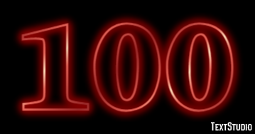 100 Effetto testo