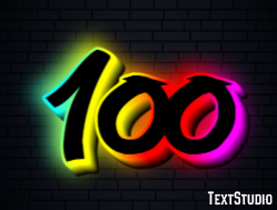 100 Effetto testo