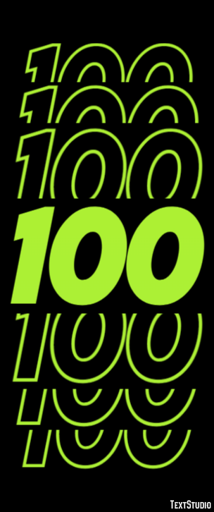 100 Effetto testo
