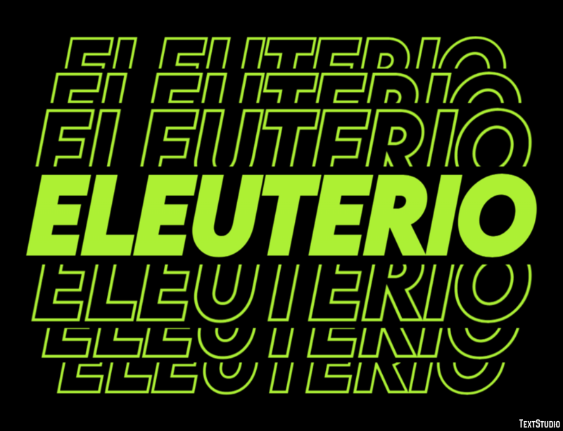 Eleuterio Efecto de texto