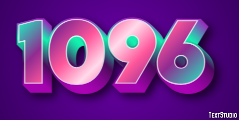 1096 Tekst Effect
