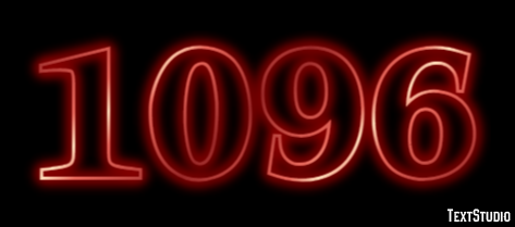 1096 Tekst effect