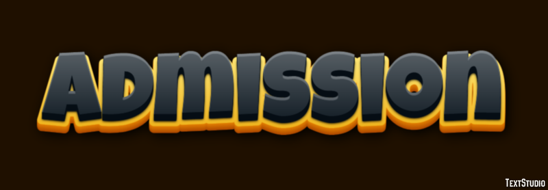 Admission Text Effect