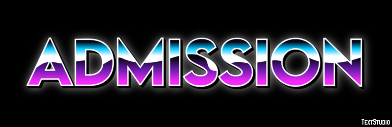 Admission Text Effect