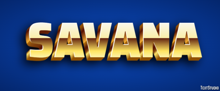 Savana Text Effect