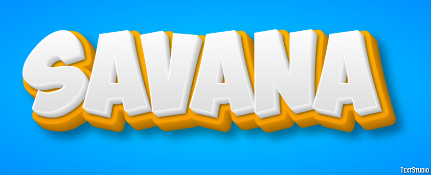 Savana Efekt tekstowy