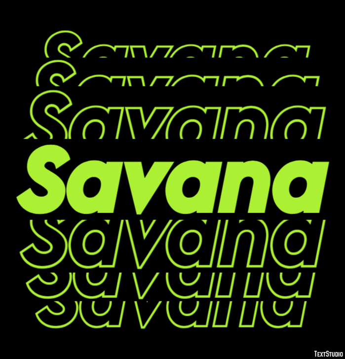 Savana Text Effect