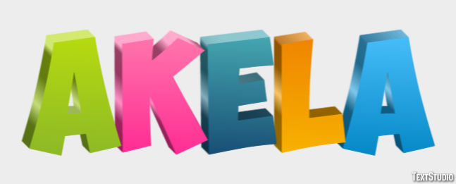Akela Text effect
