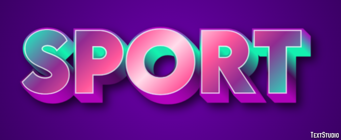 Sport Effet de Texte