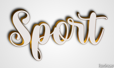 Sport Effet de texte