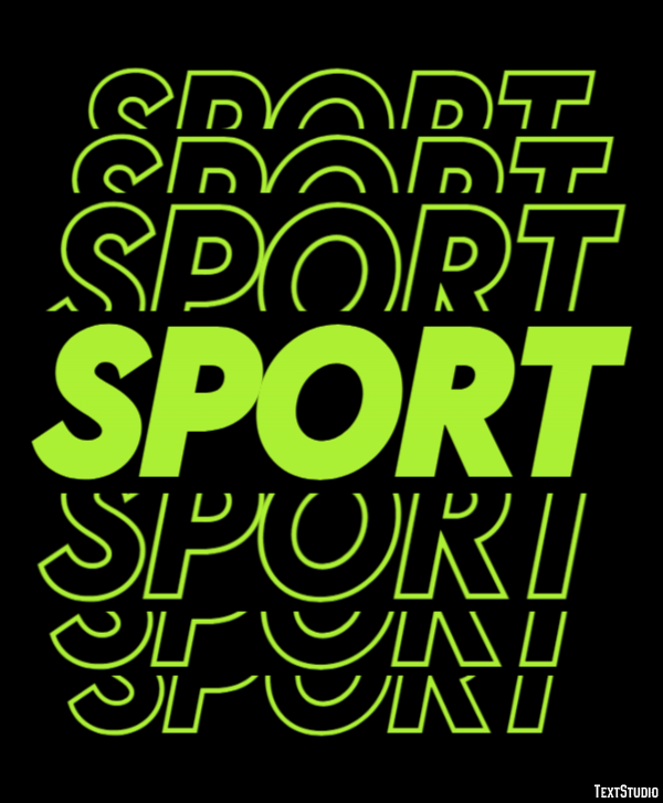 Sport Effet de Texte