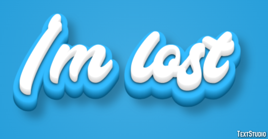 I'm lost Text Effect