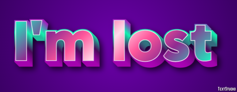 I'm lost Text Effect
