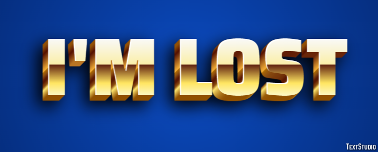 I'm lost テキスト効果