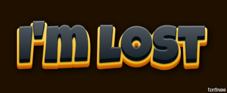 I'm lost Text Effect