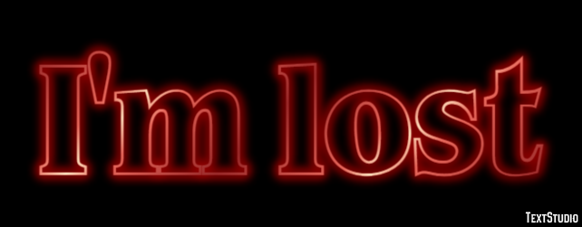 I'm lost Text Effect
