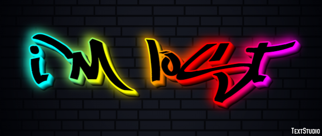 I'm lost Text Effect